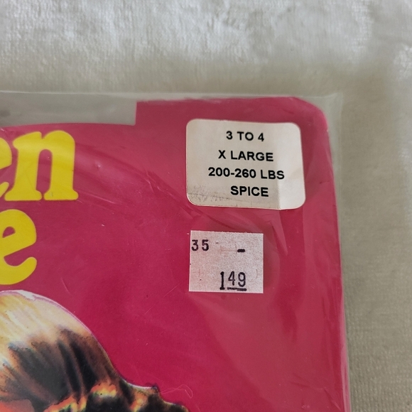 Vintage Queen Size Pantyhose. Size XL. Brown/Spice - Picture 2 of 5